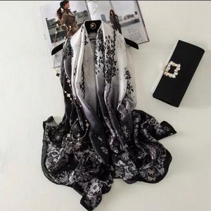 SILK SCARF LUXURY STYLE STOLES WOMEN HEADBAND